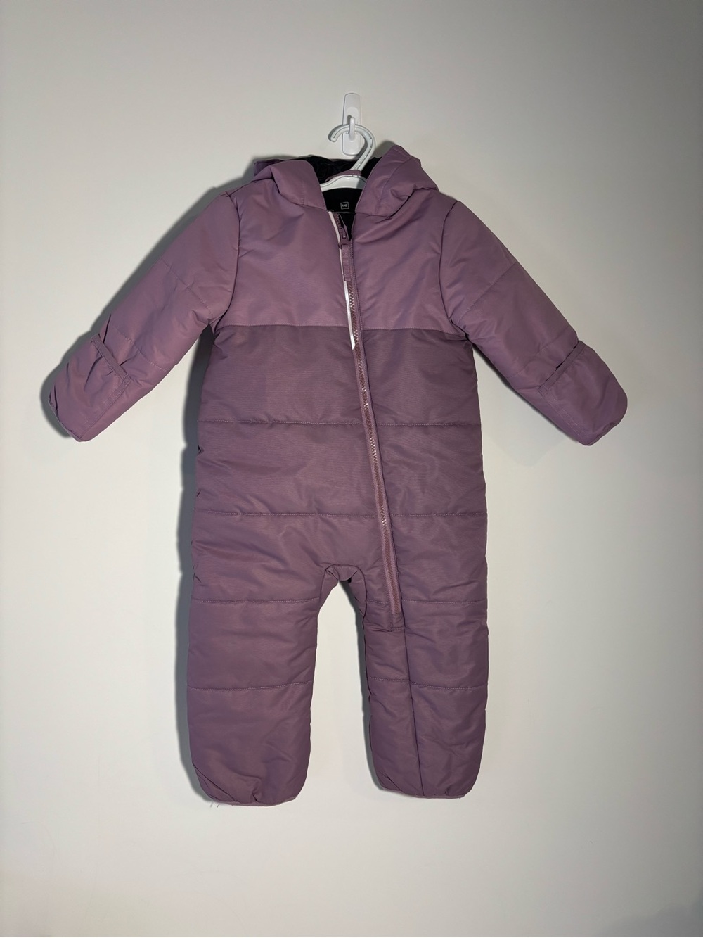 Purple Hooded Puffer Jacket